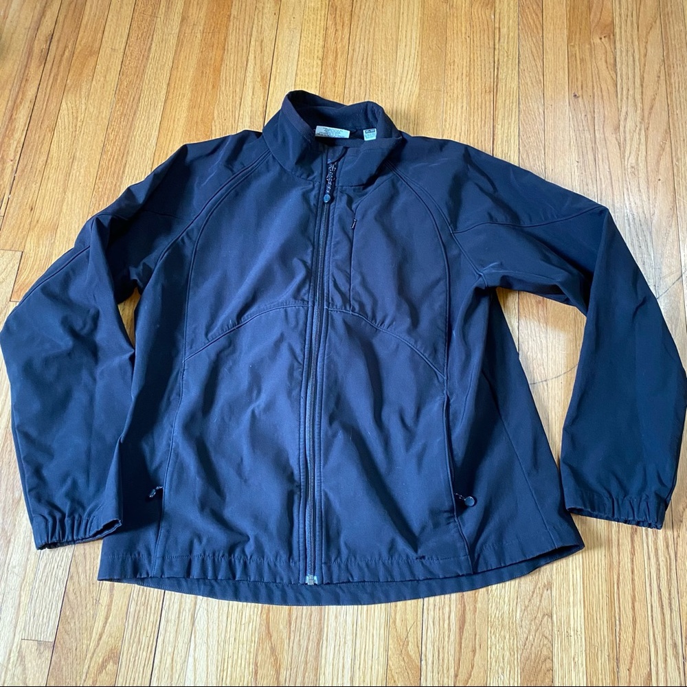 BLACK DIAMOND Women's XL BLACK Full Zip JACKET Lined Softshell